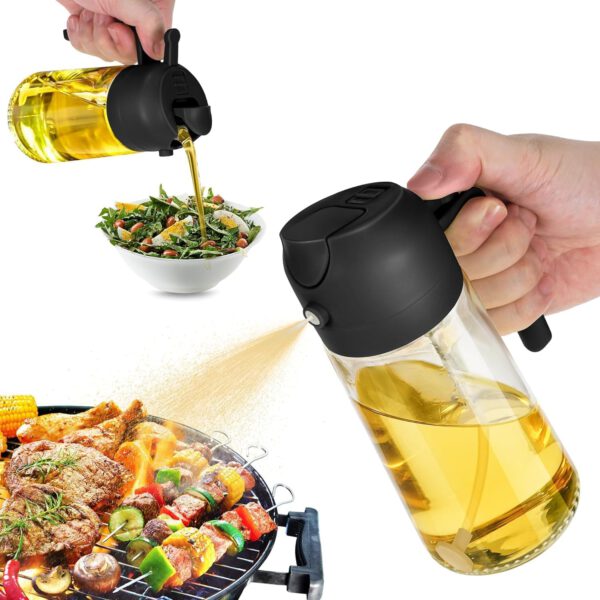 2 in 1 Oil Dispenser Bottle for Kitchen