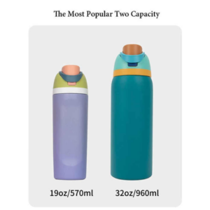 Insulated Water Bottle with Straw